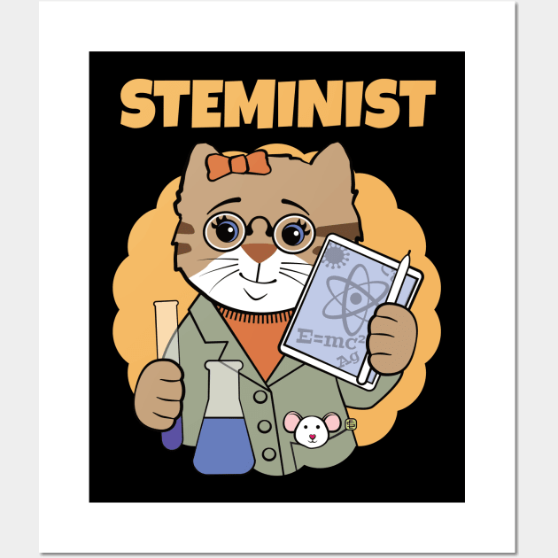 Steminist Science Feminist Wall Art by Sue Cervenka